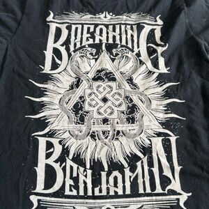 2019 Breaking Benjamin Band Tour Tee Size Medium Black Short Sleeve T-Shirt